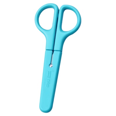 得力小学生儿童安全手工剪刀圆头