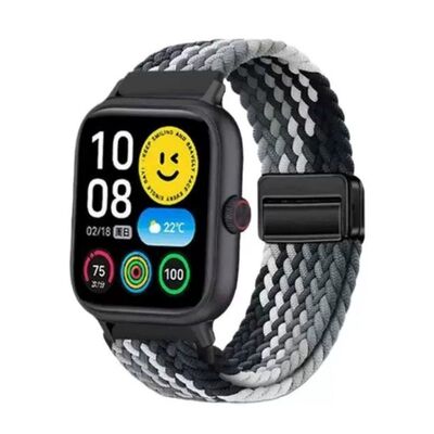 适用vivoWATCHgt2手表编织表带iQOOwatchGT尼龙磁吸透气腕带VIVO智能运动男女替换带新款快卡扣拆单圈回环