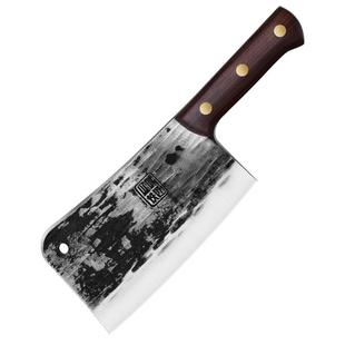 邓家刀家用砍骨刀锻打5铬钢锤纹剁骨刀商用斩骨头专用刀厨房刀具