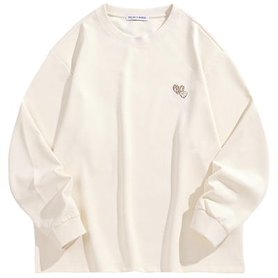 太平鸟男装立体肌理感长袖T恤