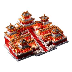 阿房宫积木成人摆件高难度巨大型100000颗粒拼装玩具男孩生日礼物