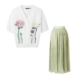 颜域针织衫半身裙套装2026新款女装夏装搭配一整套时尚简约两件套