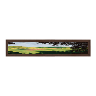 中古风客厅装饰画沙发背景墙挂画法式复古卧室床头横版高级感壁画