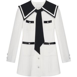 REVAN芮范设计师款千金风粗花呢连衣裙RN71101116