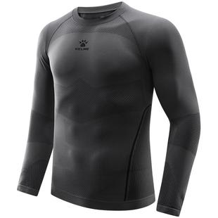 卡尔美速干紧身衣男长袖秋冬季滑雪服保暖打底衫足球跑步健身上衣