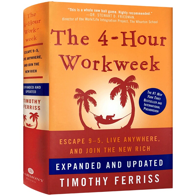 每周工作四小时英文原版 The 4-Hour Workweek 纽约畅销排行榜作品蒂 莫西代表作 Timothy FerrissTools of Titans 英文版进口