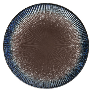 高颜值条纹浅盘西餐盘牛排盘寿司盘家用饺子盘装菜盘子平盘陶瓷盘