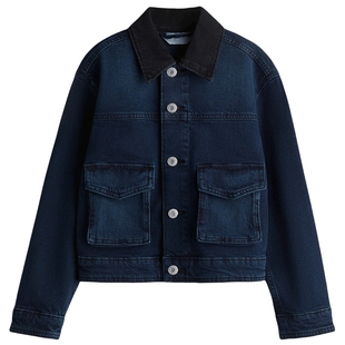 HM童装儿童男童女童外套冬季舒适棉质牛仔外套1297769