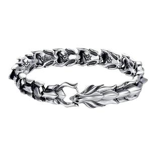 手链男霸气龙骨手链ins潮流小众设计个性朋克复古手环 不掉色饰品