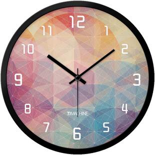 电波钟表挂墙家用时尚北欧挂钟客厅创意静音时钟挂表现代简约装饰