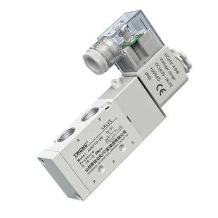 TWSANS台匠山耐斯电磁控制阀4V210-08二位五通电换向阀DC24V气动