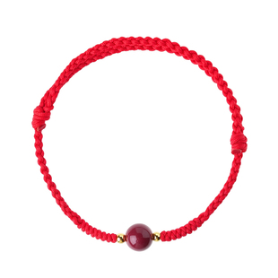 普陀山2026马年本命年红绳手链男女同款本命年吉祥佩戴物朱砂手串