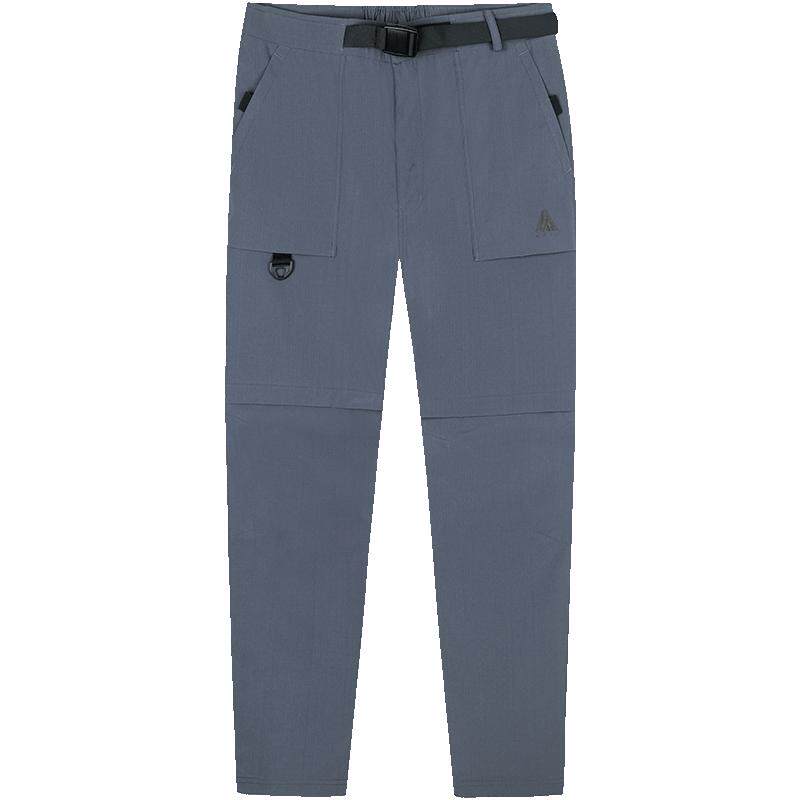 安踏山壳裤丨大地之壳3.0户外三防梭织两穿运动长裤男工装登山裤