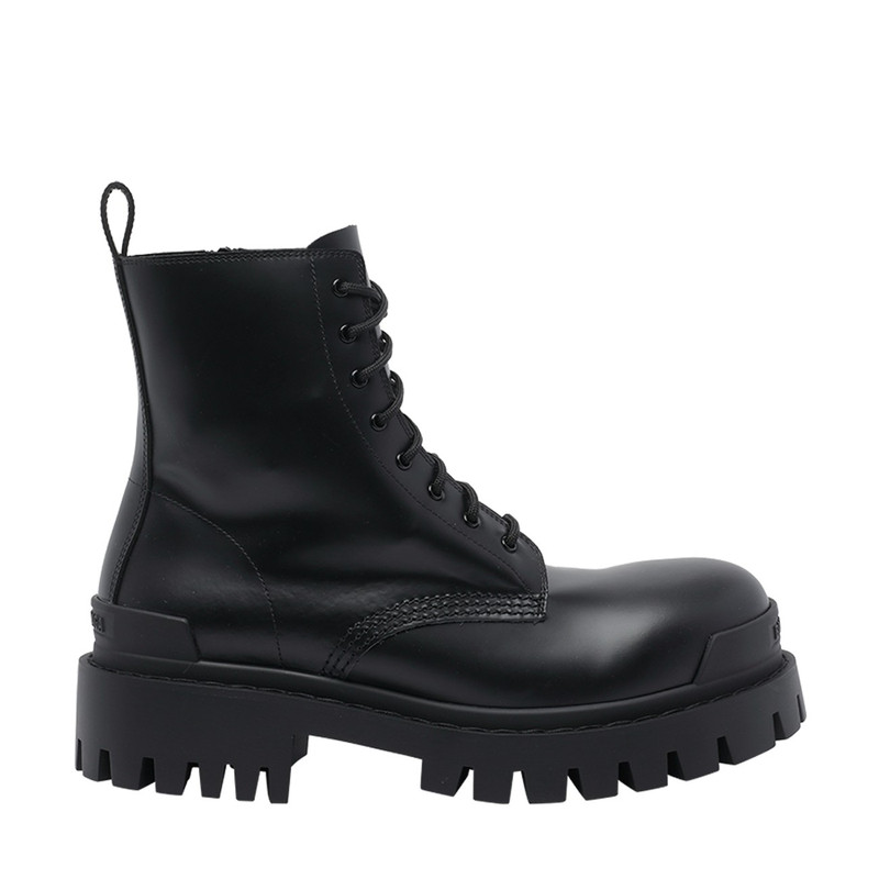 BALENCIAGA 巴黎世家男士strike真皮系带短筒靴 26春夏意大利代购