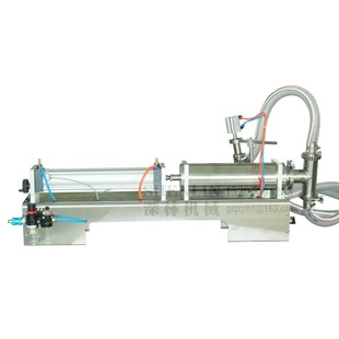 设备2500ml单头厂家直销 半自动食品日化饮料灌装 液体灌装 气动卧式