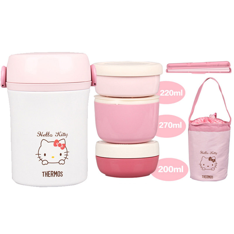 日本膳魔师保温桶成人儿童保温饭盒小学生KT日式便当盒JBC800/801