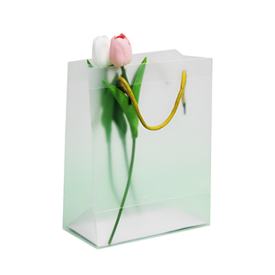 现货pvc透明手提袋pp塑料磨砂礼品袋伴手礼包装袋子婚庆喜糖礼袋