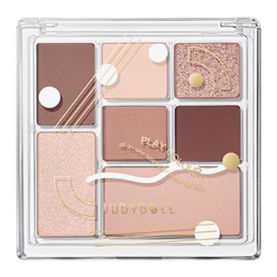 Judydoll橘朵七巧板玩趣眼影盘大地色腮红高光修容七色四色淡妆