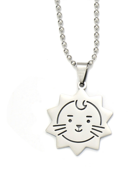 王源吉祥莱阳狮子毛衣链吊坠学生