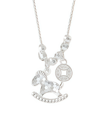 月售500+纯银小马毛衣链马上有钱