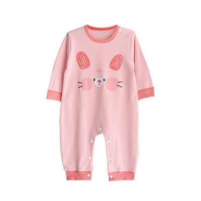 婴儿长袖哈衣纯棉春秋装外穿