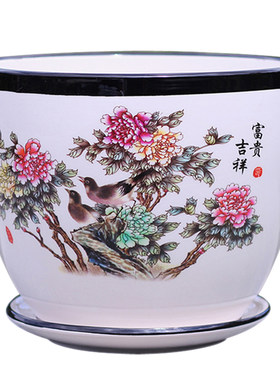 中国风室内阳台多肉植物花盆陶瓷