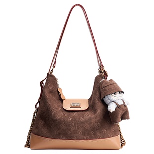 Daphne/达芙妮百搭双肩包休闲通勤hobo包大容量托特包女款单肩包