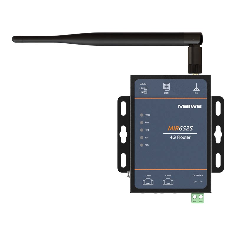 迈威 双网口4G工业路由器 移动联通电信全网通 插卡路由器 MIR652S/MIR652R-W
