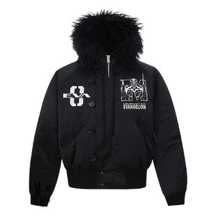 MEDMxEVA联名零号机名场面BOMBER羽绒服男士秋冬外套美式短款上衣