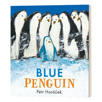 Blue Penguin 蓝色企鹅 37岁儿童精装绘本 捷克绘本大师Petr Horacek 英文原版