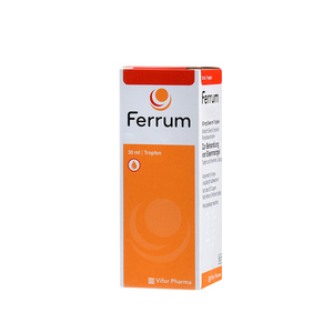 德国Ferrum铁剂儿童早产婴幼儿宝宝孕妇补铁口服液香草味滴剂30ml