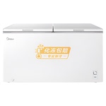 美的冰柜卧式冷冻柜大容量518升冷藏冷冻保鲜718大型冰箱商用冷柜
