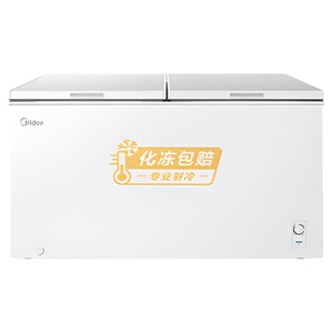 美的冰柜卧式冷冻柜大容量518升冷藏冷冻保鲜718大型冰箱商用冷柜