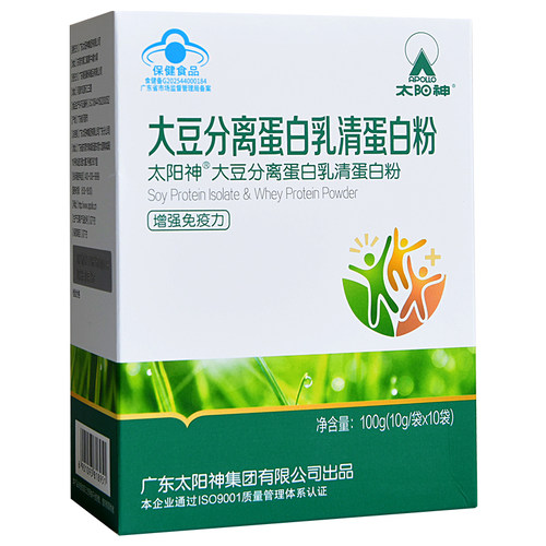 太阳神大豆分离乳清蛋白粉中老年人增强免疫力蛋白质粉官方旗舰店