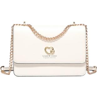 啄木鸟女包真皮斜挎包百搭单肩包女士链条包手机小方包包2025新款