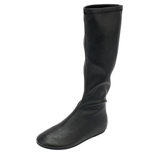 EBLAN/伊伴鸭嘴弹力长筒靴女2025秋冬新款内增高高筒忍者瘦瘦靴子