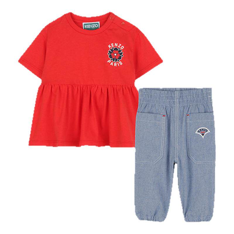 【断码特惠】KENZO KIDS童装婴幼儿春夏休闲套装K60939