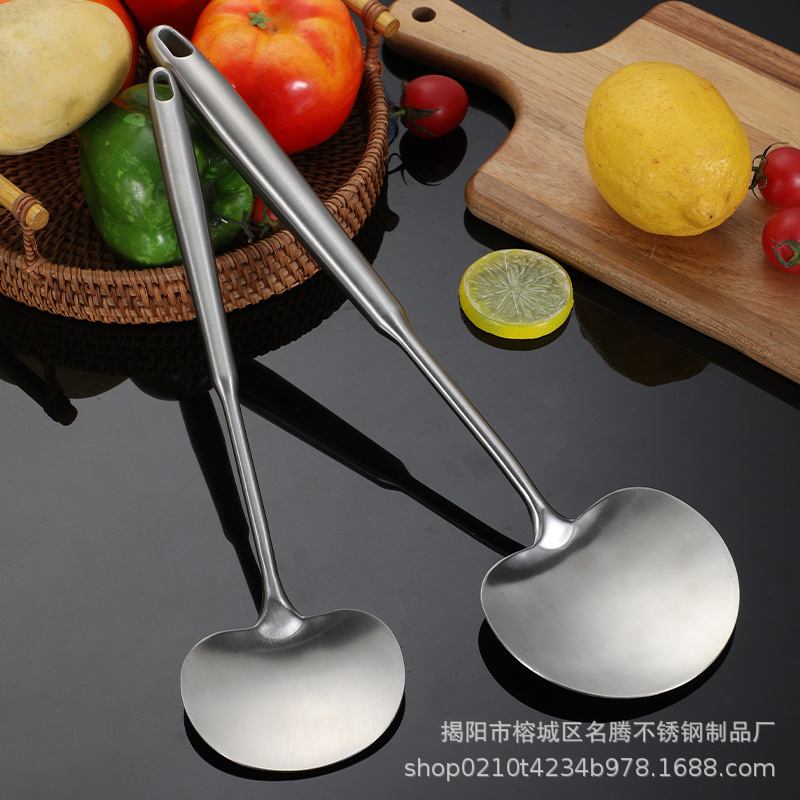 加厚304不锈钢蘑菇铲家用锅铲勺炒勺炒防铲全钢铲套装烫一体厨房