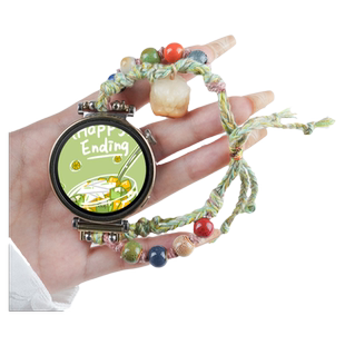 适用三星Galaxy watch6classic手表新中式五彩流苏表带watch5pro运动4classic智能gear S4/3/2小青柠女生夏天