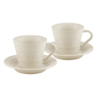 【重磅新品】staub珐宝小雏菊陶瓷餐具燕麦白家用碗盘杯礼盒送礼