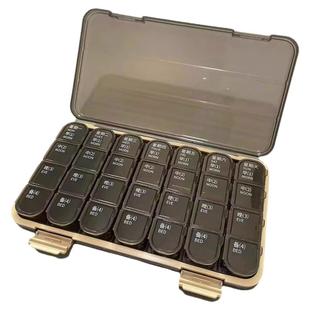 药盒便携式分装一个月一周七天早中晚分类迷你医用型大药品分装盒