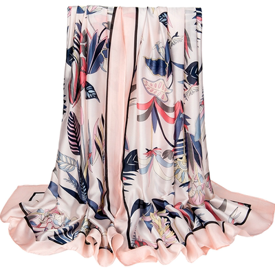 真丝丝巾百搭韩版丝绸围巾