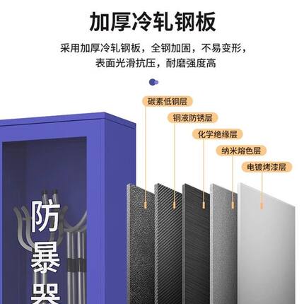 永信洛都 防暴器材柜学校物业商场反恐防爆柜安保器械头盔钢叉柜