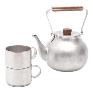 春山云华复古茶壶茶杯户外露营烧水壶泡茶壶便携旅行茶具煮茶水壶