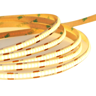 已接入米家智能三色cob灯带无极调光线性变光双眼皮吊顶线形灯条