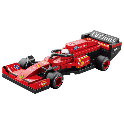 f1方程式赛车积木模型四格车益智拼装玩具跑车男孩礼物2026新款