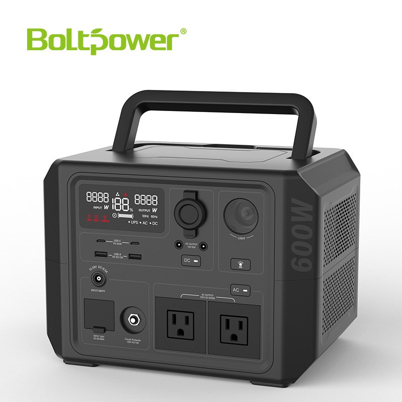 110V  600W双向逆变多功能LED太阳能房车露营便携式户外储能电源