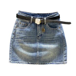 2026夏季新款欧货简约百搭复古牛仔半身裙女高腰辣妹修身包臀短裙