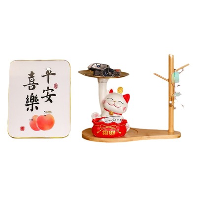 YOSPEED招财猫收纳玄关入户摆件