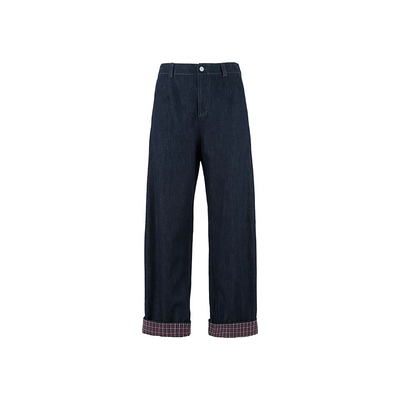 YOEYYOU复古小量感牛仔长裤